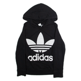 ADIDAS Womens Black Hoodie UK 6