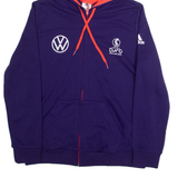 ADIDAS Womens Euros England 2022 Womens Purple Hoodie Full Zip L