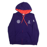 ADIDAS Womens Euros England 2022 Womens Purple Hoodie Full Zip L