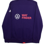 ADIDAS Womens Euros England 2022 Womens Purple Hoodie Full Zip L