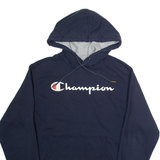 CHAMPION Mens Blue Hoodie S