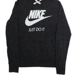 NIKE Womens Grey Hoodie L