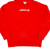 ADIDAS Womens Red Hoodie UK 10