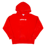 ADIDAS Womens Red Hoodie UK 10
