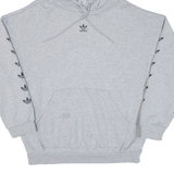 ADIDAS Womens Grey Hoodie UK 14