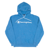 CHAMPION Mens Blue Hoodie L