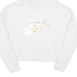 NIKE Cropped Womens White Hoodie XS