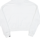 NIKE Cropped Womens White Hoodie XS