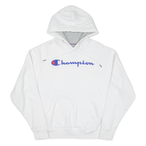 CHAMPION Mens White Hoodie M