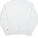 CHAMPION Mens White Hoodie M