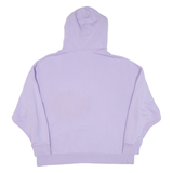PUMA Cropped Womens Purple Hoodie L