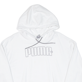 PUMA Mens White Hoodie M
