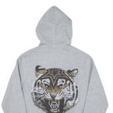 PHILIPP PLEIN Mens Grey Hoodie Full Zip M