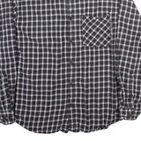 WOOLRICH Mens Shirt Grey Check Long Sleeve L