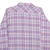 DICKIES Womens Shirt Purple Check Long Sleeve M