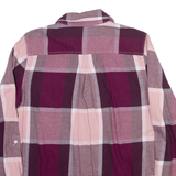 TOMMY HILFIGER Womens Shirt Purple Check Long Sleeve M