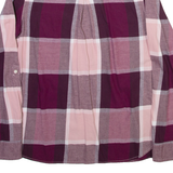 TOMMY HILFIGER Womens Shirt Purple Check Long Sleeve M