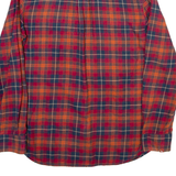 VANS Mens Shirt Red Check Long Sleeve S