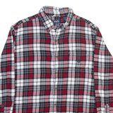 CHAPS Mens Shirt Red Check Long Sleeve XL