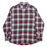CHAPS Mens Shirt Red Check Long Sleeve XL
