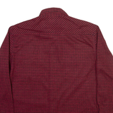 CHAPS Mens Shirt Red Check Long Sleeve L