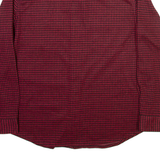 CHAPS Mens Shirt Red Check Long Sleeve L