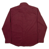 CHAPS Mens Shirt Red Check Long Sleeve L