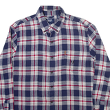 CHAPS Mens Shirt Blue Plaid Long Sleeve L