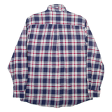 CHAPS Mens Shirt Blue Plaid Long Sleeve L