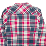THE NORTH FACE Womens Shirt Pink Check Long Sleeve M