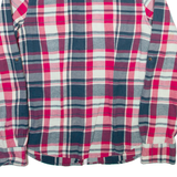 THE NORTH FACE Womens Shirt Pink Check Long Sleeve M