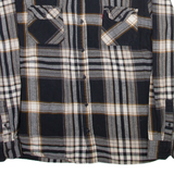 LEVI'S Mens Shirt Grey Plaid Long Sleeve L