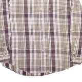 EDDIE BAUER Mens Shirt Beige Check Long Sleeve L