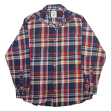 REDHEAD Mens Shirt Blue Plaid Long Sleeve M