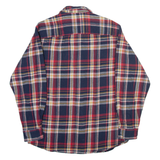 REDHEAD Mens Shirt Blue Plaid Long Sleeve M