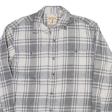 REDHEAD Mens Shirt Grey Check Long Sleeve M