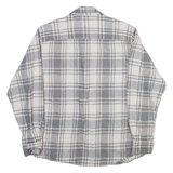 REDHEAD Mens Shirt Grey Check Long Sleeve M