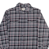 JACHS Mens Shirt Grey Check Long Sleeve S