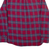 JACHS Mens Shirt Red Check Long Sleeve S