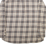 JACHS Mens Shirt Cream Check Long Sleeve L