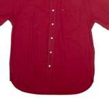TOMMY HILFIGER Mens Plain Shirt Red M