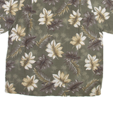 BATIK BAY Mens Hawaiian Shirt Grey Floral L