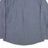 WRANGLER Mens Plain Shirt Grey Long Sleeve M