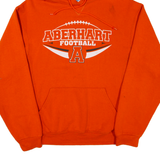 RUSSELL ATHLETIC Aberhart Football Mens Orange Hoodie USA M