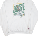 CHAMPION Baseball Mens White Hoodie USA XL