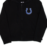 NFL Indianapolis Colts Womens Black Hoodie Full Zip USA XL
