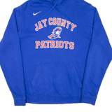 NIKE Jay County Patriots Mens Blue Hoodie USA M