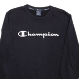 CHAMPION Mens Sweatshirt Black Crewneck M