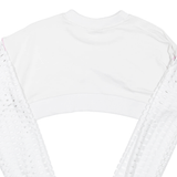PUMA Sophia Webster Cropped Womens Sweatshirt White Crew Neck S