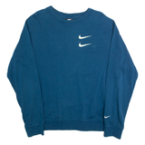 NIKE Mens Sweatshirt Blue M